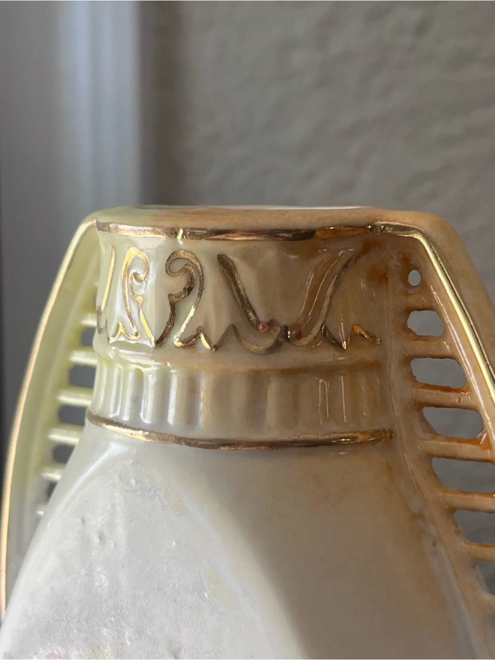 Antique, Early 20th Century Austrian Art Nouveau Floral Filigree Vase